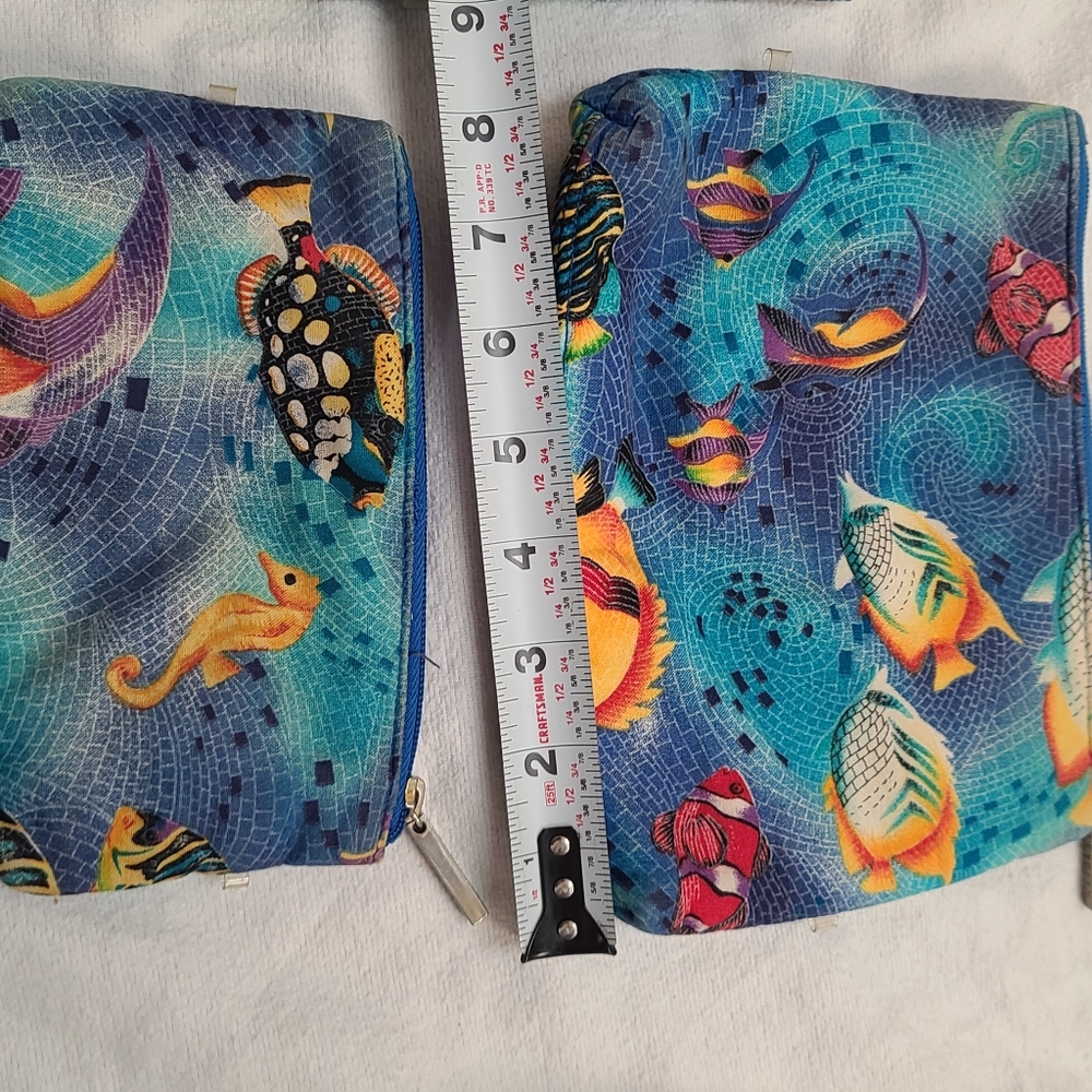 Tropical Fish Ocean-Themed Celebrity Accessory Cosmetic 3 Piece Set - Picture 6 of 10